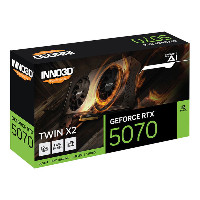 Inno3D RTX 5070 12GB Twin X2 GDDR7 Tarjeta Gráfica NVIDIA GeForce
