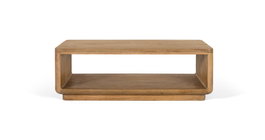 Giner Y Colomer Mesa de Centro en Madera de Mango Natural con Revistero Integrado