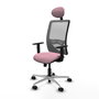 PIQUERAS Y CRESPO Silla de oficina Zulema Rosa y Gris