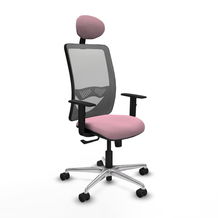 PIQUERAS Y CRESPO Silla de oficina Zulema Rosa y Gris PIQUERAS Y CRESPO Silla de oficina Zulema Rosa y Gris