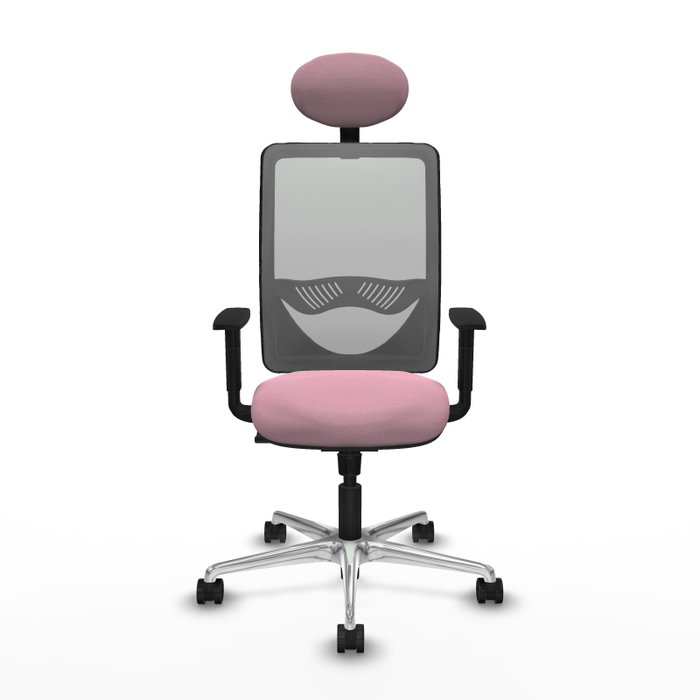 PIQUERAS Y CRESPO Silla de oficina Zulema Rosa y Gris PIQUERAS Y CRESPO Silla de oficina Zulema Rosa y Gris
