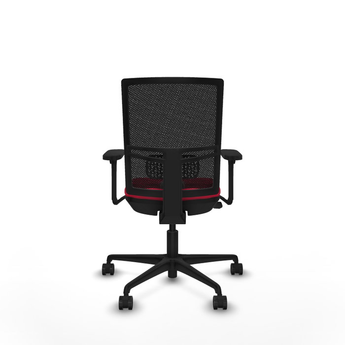PIQUERAS Y CRESPO Silla de oficina Yunquera con mecanismo Sincro/Traslack, Rojo/Negro PIQUERAS Y CRESPO Silla de oficina Yunquera con mecanismo Sincro/Traslack, Rojo/Negro