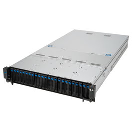ASUS Rack Server RS521A-E12-RS24U/1G/2kW/16NVMe/FAN/RH/OCP/GPU 90SF03X1-M000R0 - Barebone Server 2U, Socket SP5 para AMD EPYC 9004, 24x DDR5, 26 Bahías, Fuente 2000W Titanium