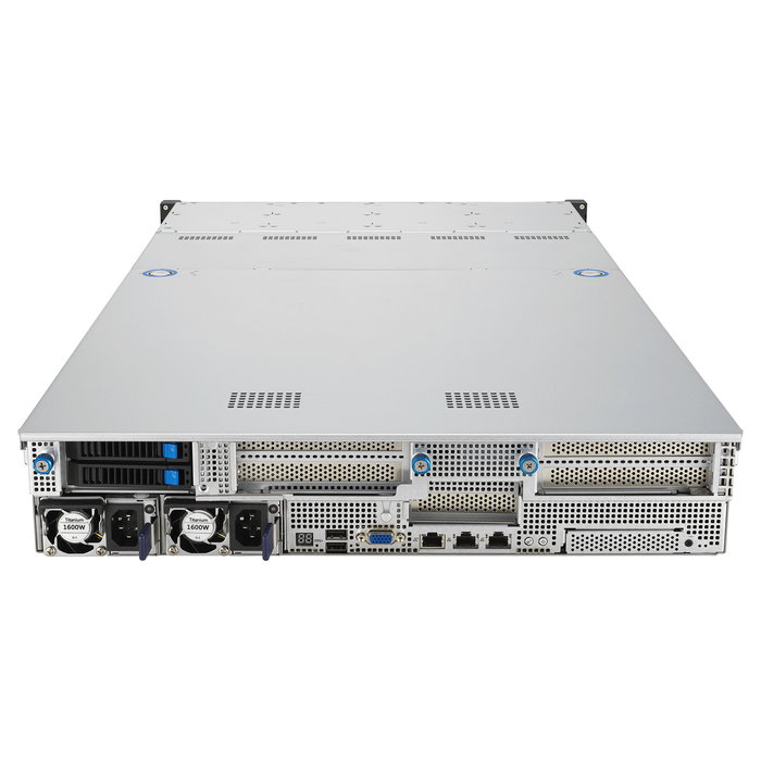 ASUS Rack Server RS521A-E12-RS24U/1G/2kW/16NVMe/FAN/RH/OCP/GPU 90SF03X1-M000R0 - Barebone Server 2U, Socket SP5 para AMD EPYC 9004, 24x DDR5, 26 Bahías, Fuente 2000W Titanium