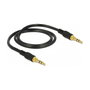 DeLOCK 85545 Cable de audio estéreo 3,5 mm a 3,5 mm, 0,5 m, Negro