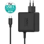 Port Designs Adaptador de Corriente para Portátil GaN 65W USB-C Negro 1.5m