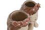 DKD Home Decor Macetero Dolomite Busto Niña Chica Surtido de 2 Unidades