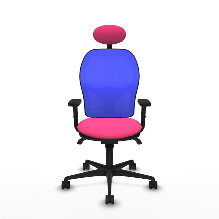 PIQUERAS Y CRESPO Silla de oficina Jorquera Rosa y Azul