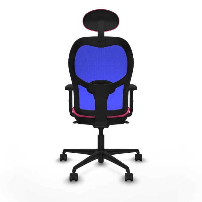 PIQUERAS Y CRESPO Silla de oficina Jorquera Rosa y Azul