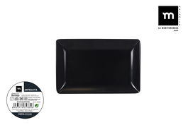 La Mediterranea Bandeja Melamina Antracita 20 cm x 13 cm x 2 cm (24 Unidades)