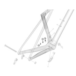 Lapierre Juego de 3 Guías de Cables para Manillar 31.8mm Di2 Mecánico AXS Aluminio 2025