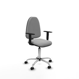 PIQUERAS Y CRESPO Silla de oficina Aýna Gris claro con Brazos 1D