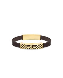 Police Latitude Bracelet IPG Choc Strap Negro
