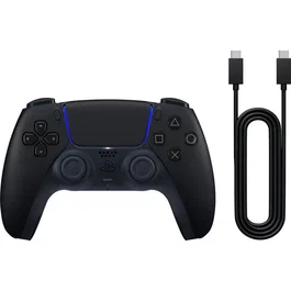 Sony DualSense - Mando inalámbrico Midnight Black para PS5 y PC, con retroalimentación háptica, gatillos adaptativos y cable USB incluido