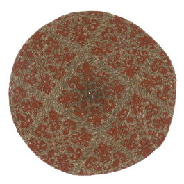 Ixia Salvamantel Impreso Terracota 38 x 38 cm (Pack de 4)