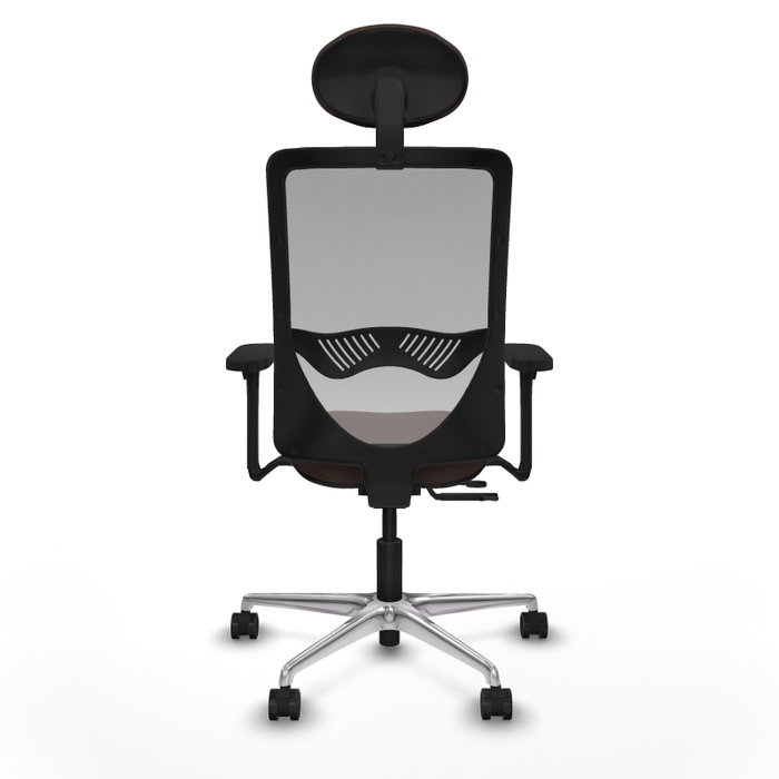 PIQUERAS Y CRESPO Silla de oficina Zulema con mecanismo Sincro/Traslack, Marrón oscuro y Gris PIQUERAS Y CRESPO Silla de oficina Zulema con mecanismo Sincro/Traslack, Marrón oscuro y Gris