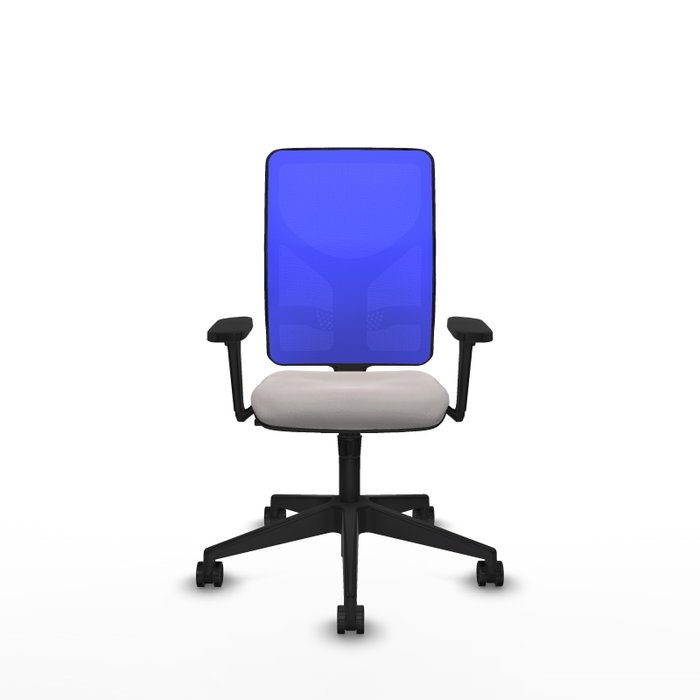 PIQUERAS Y CRESPO Silla de oficina Motilla Blanco y Azul
