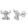Disney Pendientes Stitch Plata Bañados en Plata Detalles 3D