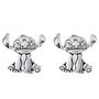 Disney Pendientes Stitch Plata Bañados en Plata Detalles 3D
