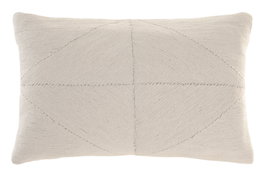 DKD Home Decor Cojín de Algodón Bordado a Mano Crudo 50x30