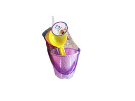 Marbueno Conjunto Cubo de Playa con Accesorios 9x9x18 cm Color Morado Jardin y Playa MARBUENO SUMMER 10400VL