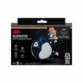 3M Mascarilla con filtros integrados 4251+ A1P2