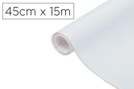 D-c-fix Rollo Adhesivo Blanco Mate Autoadhesivo para Manualidades, Bricolaje y Decoración, Ancho 45 cm x Largo 15 m