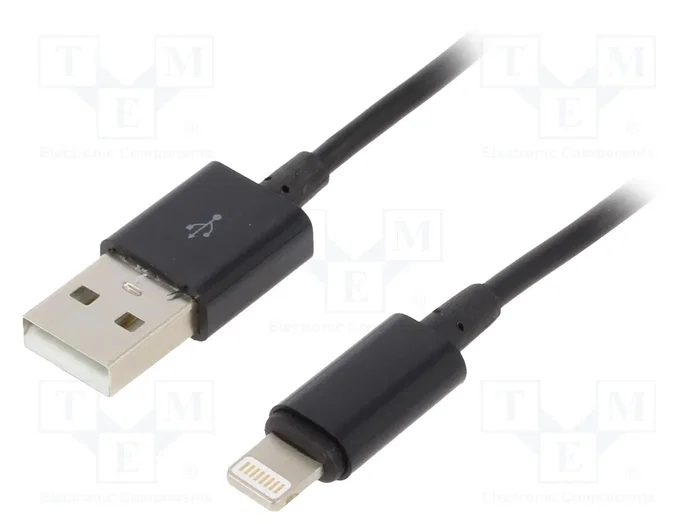 Cablexpert Cable Lightning a USB A, 2 m, Negro Cablexpert Cable Lightning a USB A, 2 m, Negro