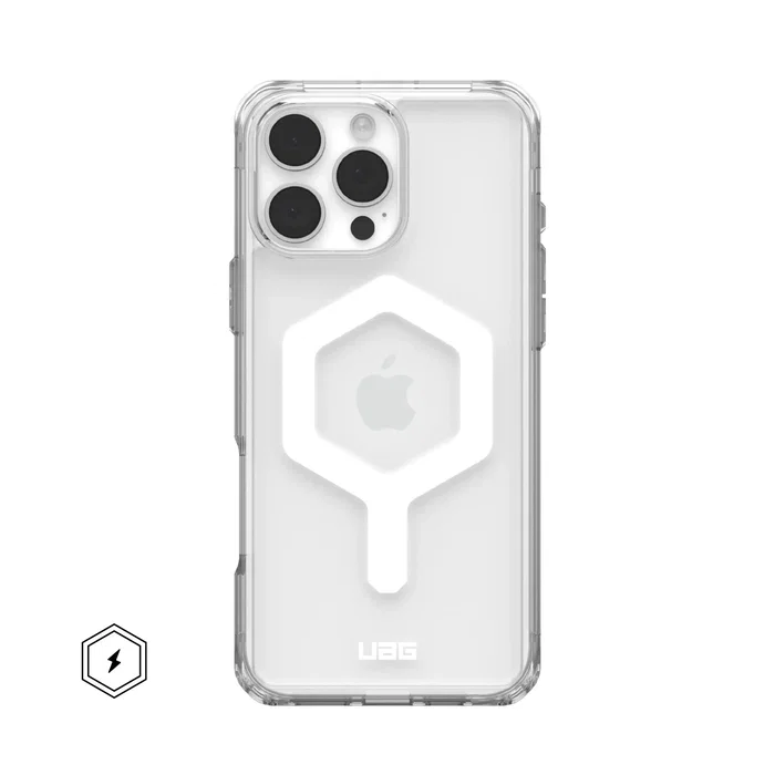 Urban Armor Gear Plyo Funda Transparente MagSafe para Apple iPhone 16 Pro Max - Protección contra caídas - Color Blanco/Ice Urban Armor Gear Plyo Funda Transparente MagSafe para Apple iPhone 16 Pro Max - Protección contra caídas - Color Blanco/Ice