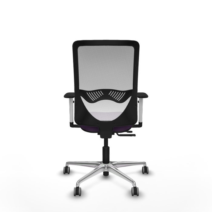 PIQUERAS Y CRESPO Silla de oficina Zulema con mecanismo Sincro/Traslack, Morado y Blanco