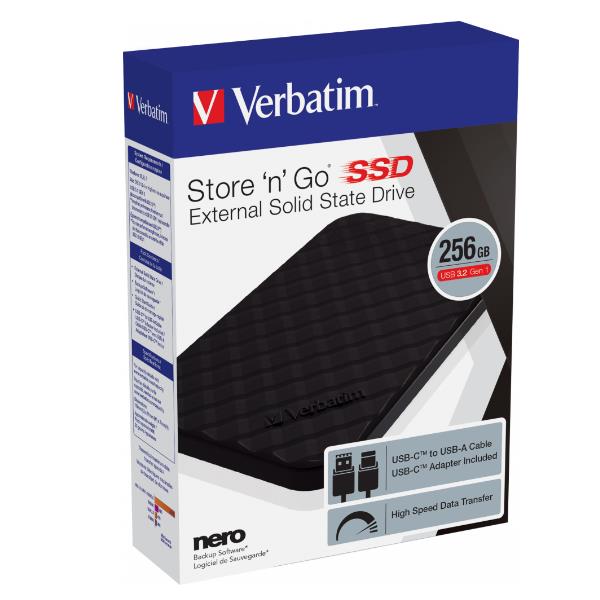 Verbatim Store'n'Go Portable SSD Disco Duro Externo 512 GB USB 3.2 Negro