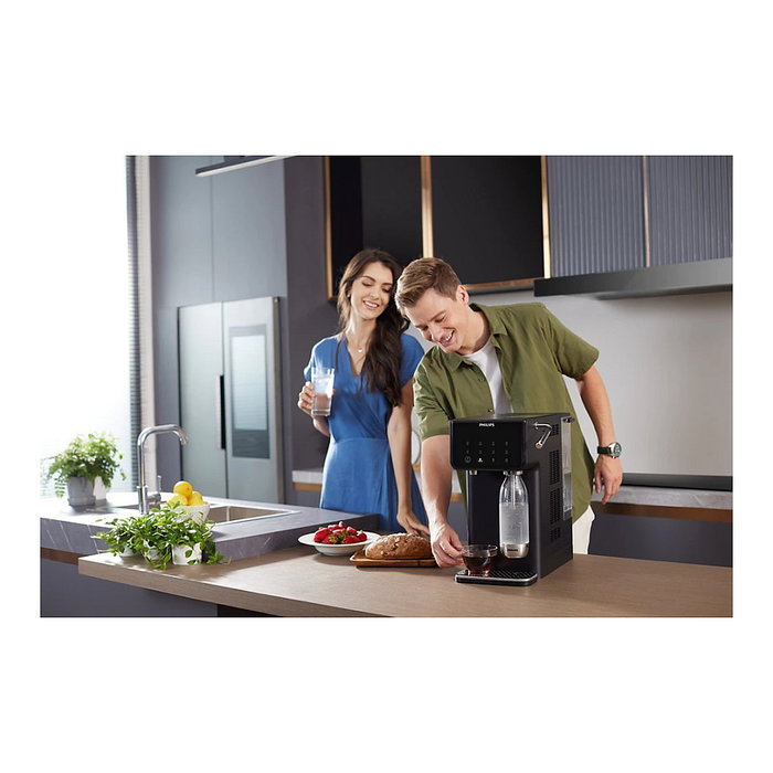 Philips ADD5962BK Filtro para Depósito de Agua con Sprudelfunktion, 4 Etapas, 3.8 L, Negro