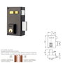 YALE Cerradura de Sobreponer 56-a/hp/70 Derecha