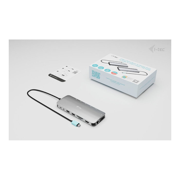 I-tec Metal USB-C Nano 3x Display Docking Station Gris I-tec Metal USB-C Nano 3x Display Docking Station Gris