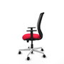 PIQUERAS Y CRESPO Silla de oficina Zulema con mecanismo Sincro/Traslack, Rojo y Negro