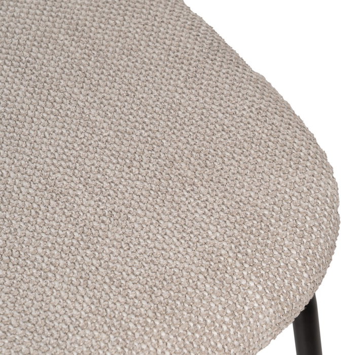 Silla Marrón-Crema Tejido-Metal Salón 48 X 55 X 82,50 cm (Set de 4) Silla Marrón-Crema Tejido-Metal Salón 48 X 55 X 82,50 cm (Set de 4)