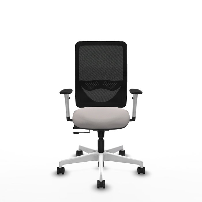 PIQUERAS Y CRESPO Silla de oficina Zulema con mecanismo Sincro/Traslack Blanco/Negro