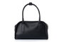 Lucky Bees Amelia - Black Bolsa de Hombro de Cuero de Polivinilo para Mujer, Elegante y Sofisticada, Accesorio Imprescindible para el Día y la Noche