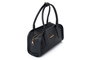 Lucky Bees Amelia - Black Bolsa de Hombro de Cuero de Polivinilo para Mujer, Elegante y Sofisticada, Accesorio Imprescindible para el Día y la Noche