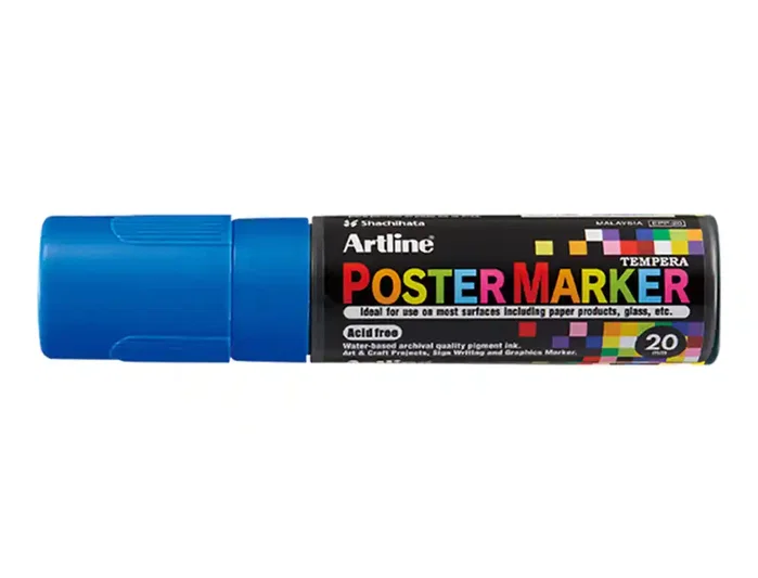 Artline Poster Marker EPP-20 punta rectangular 20 mm azul