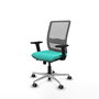 PIQUERAS Y CRESPO Silla de oficina Haches Turquesa y Gris