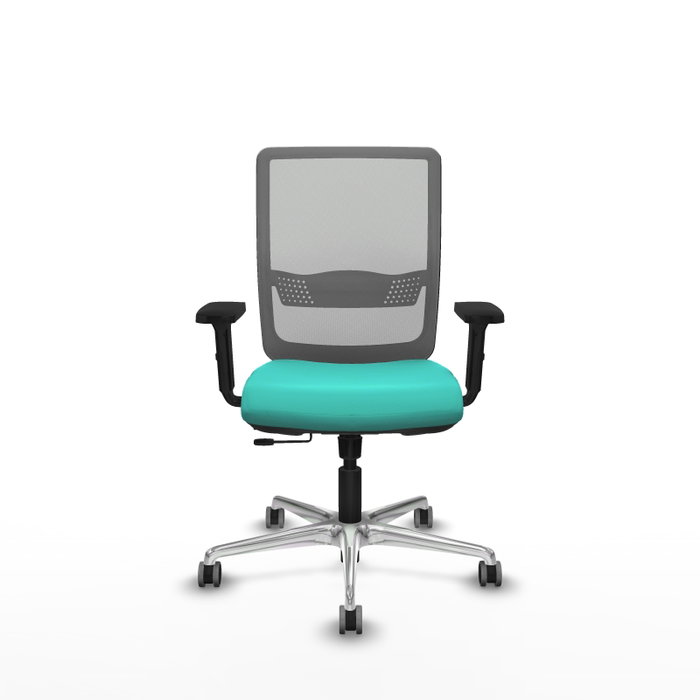 PIQUERAS Y CRESPO Silla de oficina Haches Turquesa y Gris PIQUERAS Y CRESPO Silla de oficina Haches Turquesa y Gris