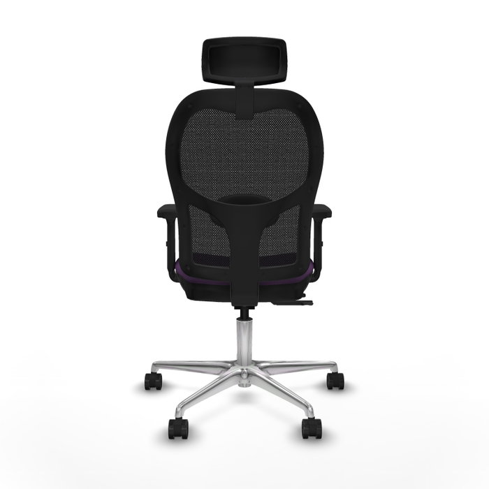 PIQUERAS Y CRESPO Silla de oficina Jorquera con mecanismo Sincro/Traslack, Morado y Negro
