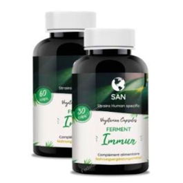 PROBIOTICOS SAN Ferment Immun 30 Cápsulas Probióticos con Lactobacillus rhamnosus y gasseri para Reforzar Defensas y Alergias