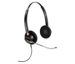 Poly EncorePro 520V Auriculares Diadema Binaural para Llamadas y Música - Negro - Cable USB-A, USB-C y Conector 3.5 mm - Serie EncorePro 500 - Skype Empresarial y Microsoft Teams