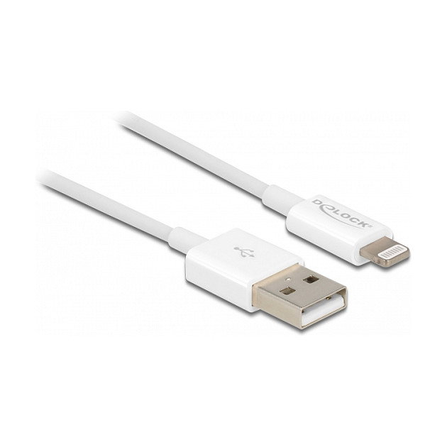 DeLOCK Cable USB 2.0 a Lightning 0,15 m Blanco