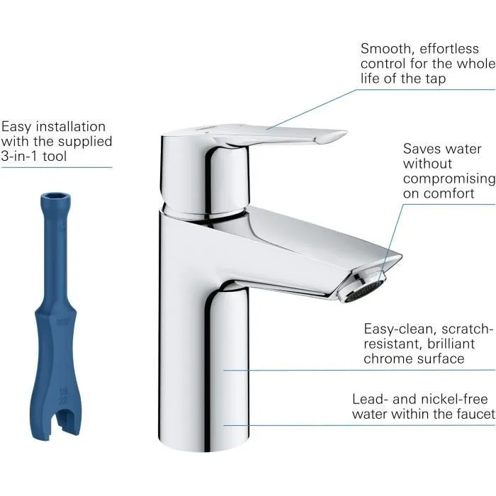 Grohe Mezclador monomando de lavabo Tamaño S