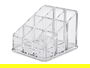 Berilo Organizador Cuadrado 9 Huecos Transparente Plástico 9 x 9 x 6.5 cm (Set de 12)