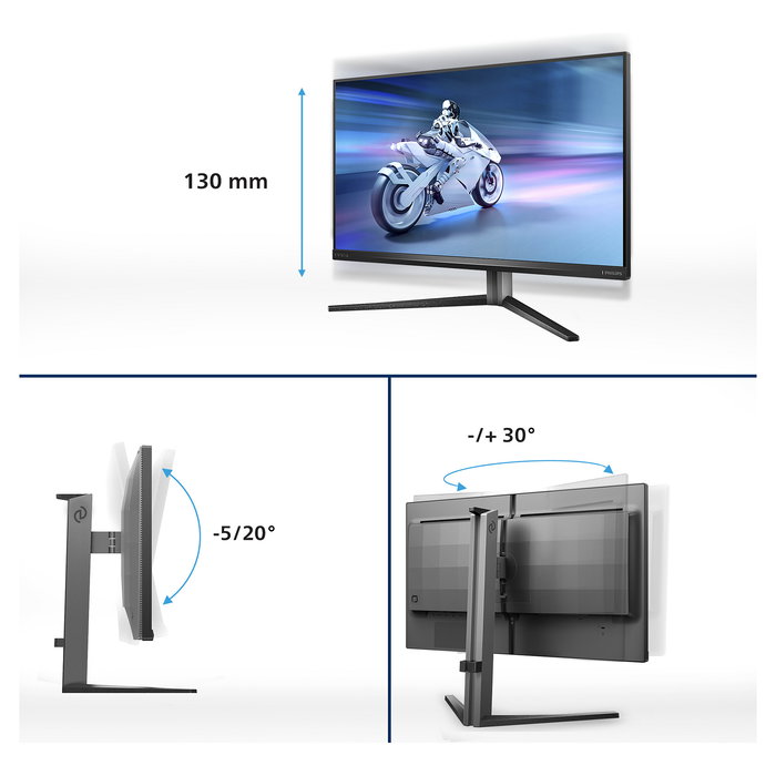 Philips 32M2N6800M Monitor Gaming 31.5" 4K UHD 3840x2160 IPS 1ms 1ms IPS 144Hz 2xHDMI 2.1 DP 1.4 USB