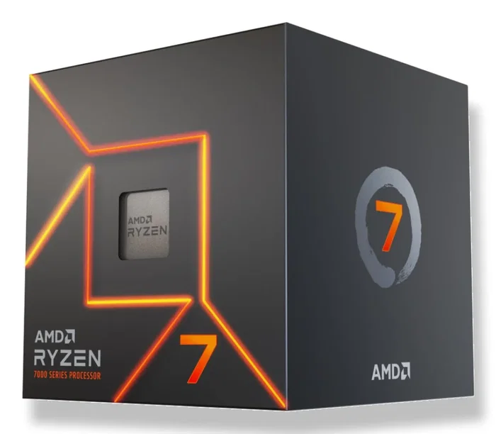 AMD Ryzen 7 7700 Procesador 3.8 GHz (Hasta 5.3 GHz Turbo) 8 Núcleos 16 Hilos Socket AM5 Gráficos Radeon Integrados 32 MB L3 Caja con Disipador TDP 65 W